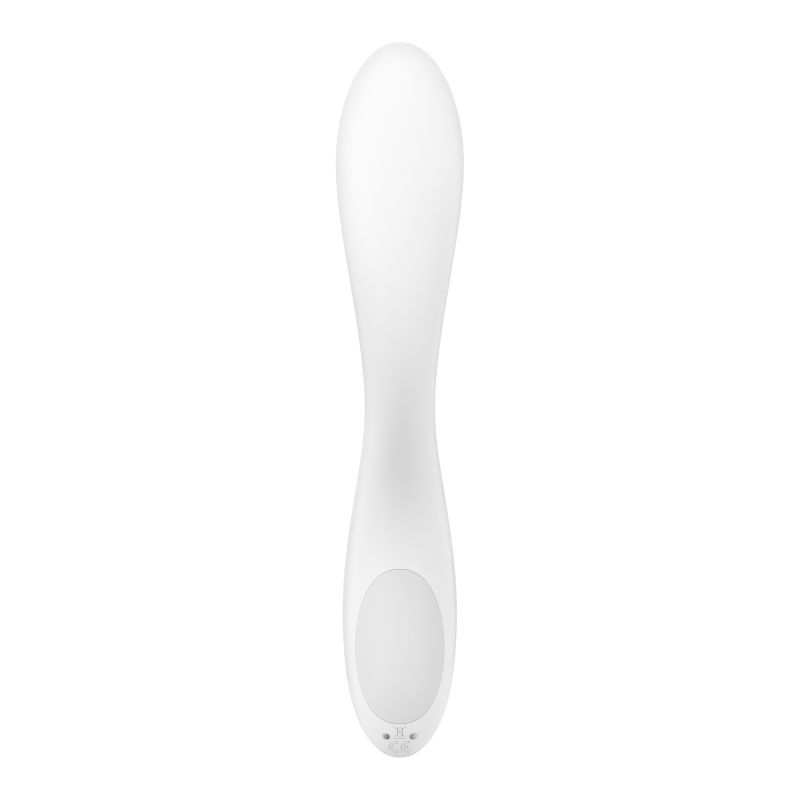 The Rrroling Explosion stimulates the G-spot with vibrations and a rolling ball that moves up and down the tip and is ergonomically curved to hit the G-spot.
