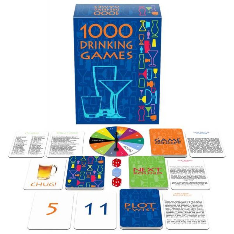 <p>Adult 1000 Drinking Games combines rounds of classic and new drinking games.</p>