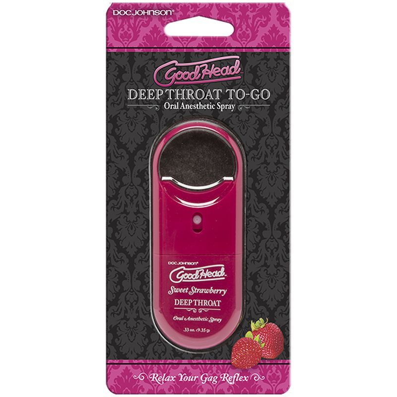 Go down easier. GoodHead Deep Throat Spray mildly numbs the back of the throat and suppresses the gag reflex to allow deep oral penetration without discomfort.