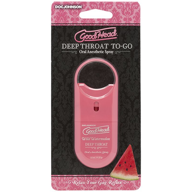 Go down easier. GoodHead Deep Throat Spray mildly numbs the back of the throat and suppresses the gag reflex to allow deep oral penetration without discomfort.
