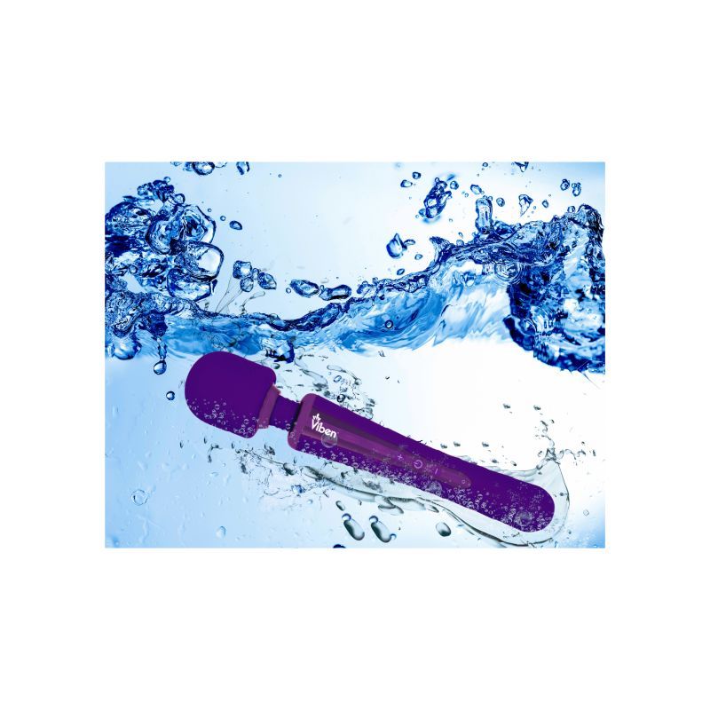 This powerful large wand massager is equipped with an intensely rumbly motor inside of a smooth silicone head.