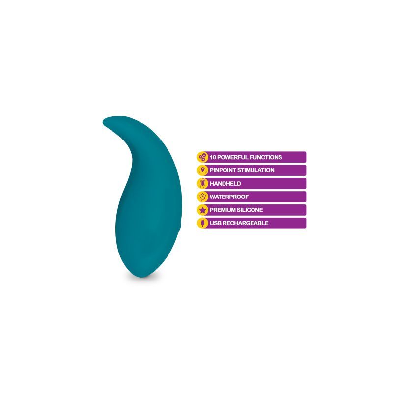 Elated will highten any experience in the bedroom. It is also travel friendly with an easy on and off button. This irresistable vibe packs a powerful punch however you enjoy it.