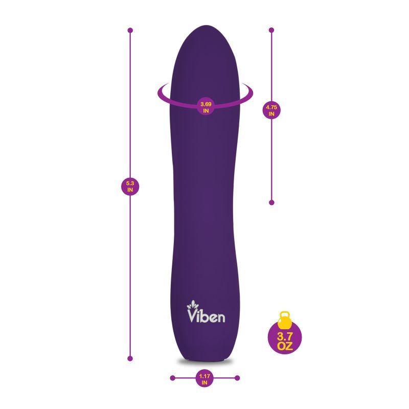 Vivacious is a sophisticated powerhouse of a vibe. This contoured rechargeble bullet features a sleek silicone silhouette which delivers vibration frequencies from a subtle buzz to a bold and powerful rumble.