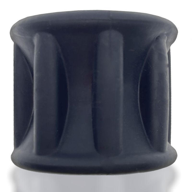 GYROBALLS super stretcher from hünkyjunk..GYROBALLS is a soft stretchy blubbery outer hourglass curving ballstretcher with eight super stretch ribs for max stretch in a taller ballstretcher the ribs keep the squeeze down so it feels like grippy tugging the length of your sack.