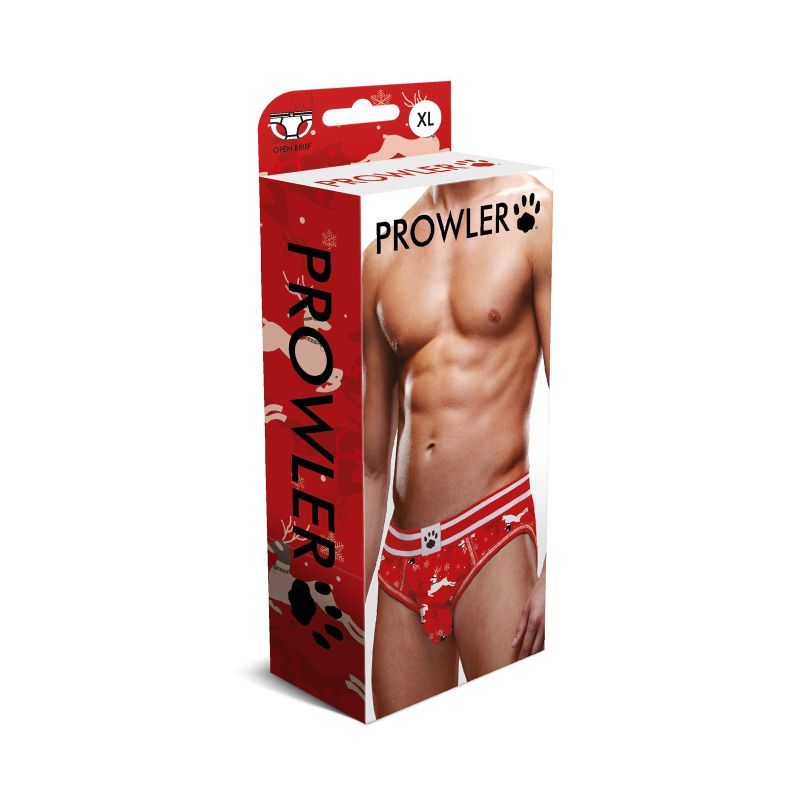 The Prowler Reindeer Backless Brief Red White is the perfect underwear for this Christmas. The brief features a festive red and white design