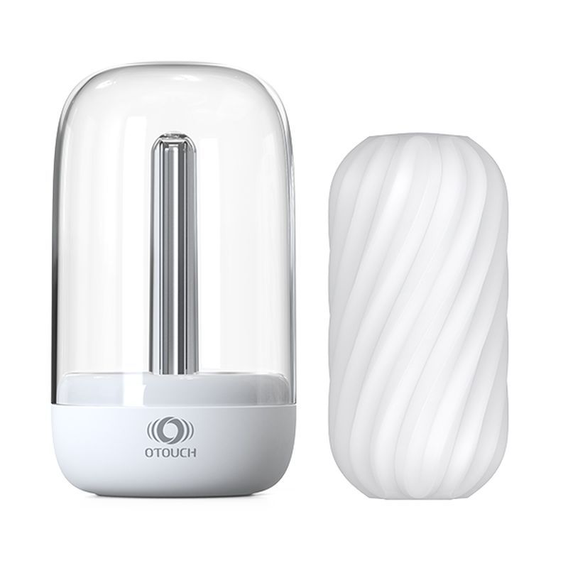 the gentle heating element will turn off at 55 degrees. There are replaceable TPE masturbation sleeves