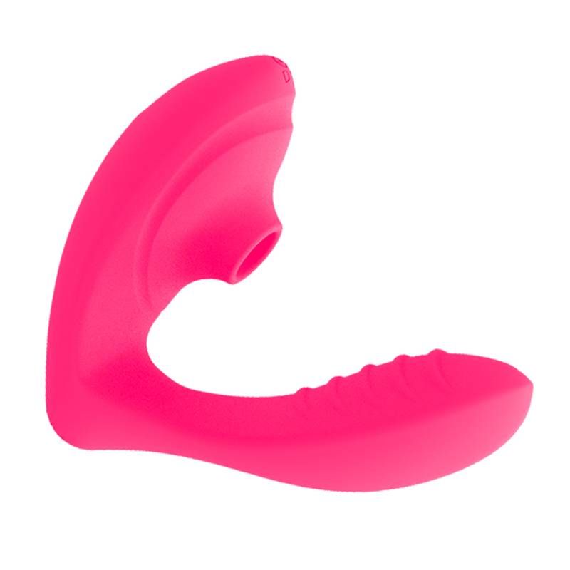the unique shape kisses your clitoris with suction pressure while stimulating your G-spot
