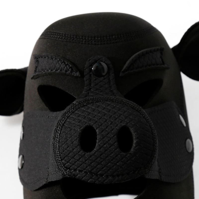 Neoprene Pig Mask Black - Image 3