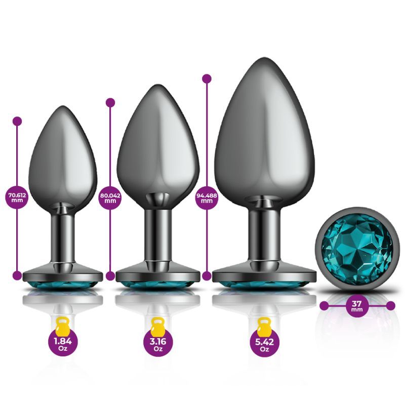 This 3 piece anal plug trainer kit includes a small