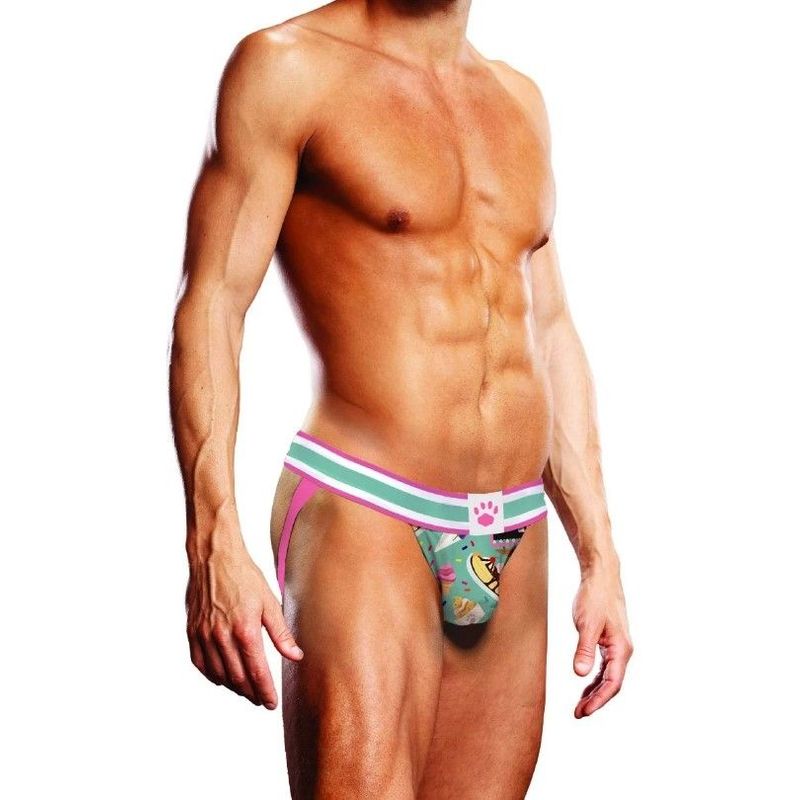 Show off your buns like the two delicious scoops that they are. What really sets the Prowler Sundae Jockstrap apart is its playful imagery that showcases ice cream scoops