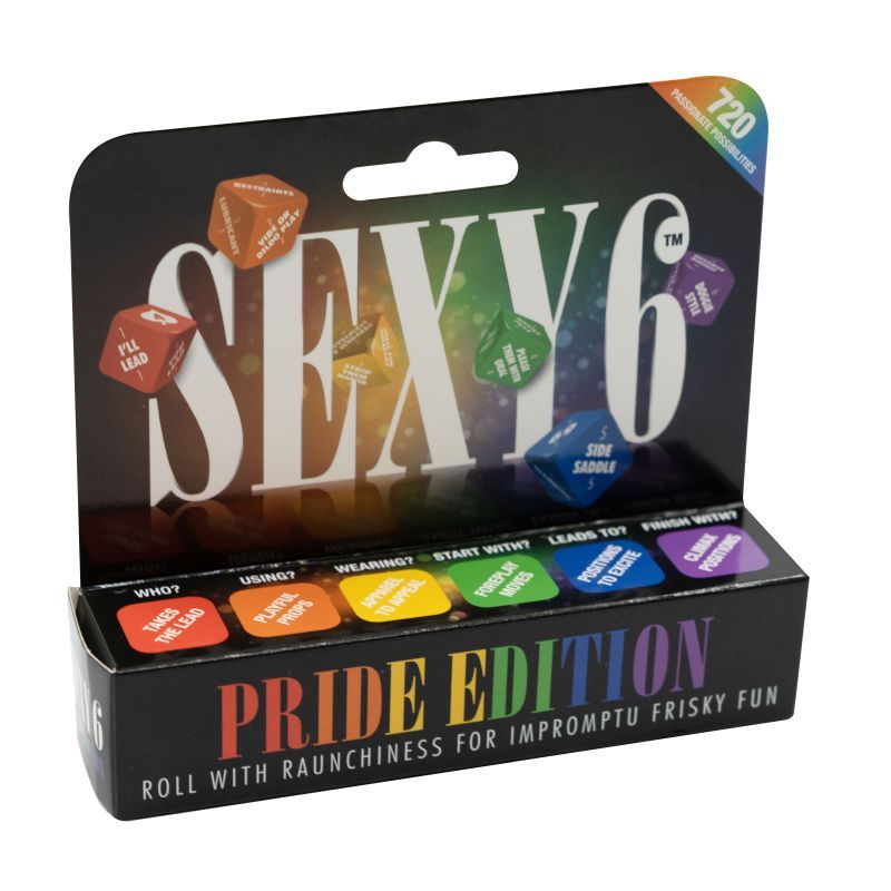 <p>In beautiful rainbow colours the dice dictate your sexual fate:</p>