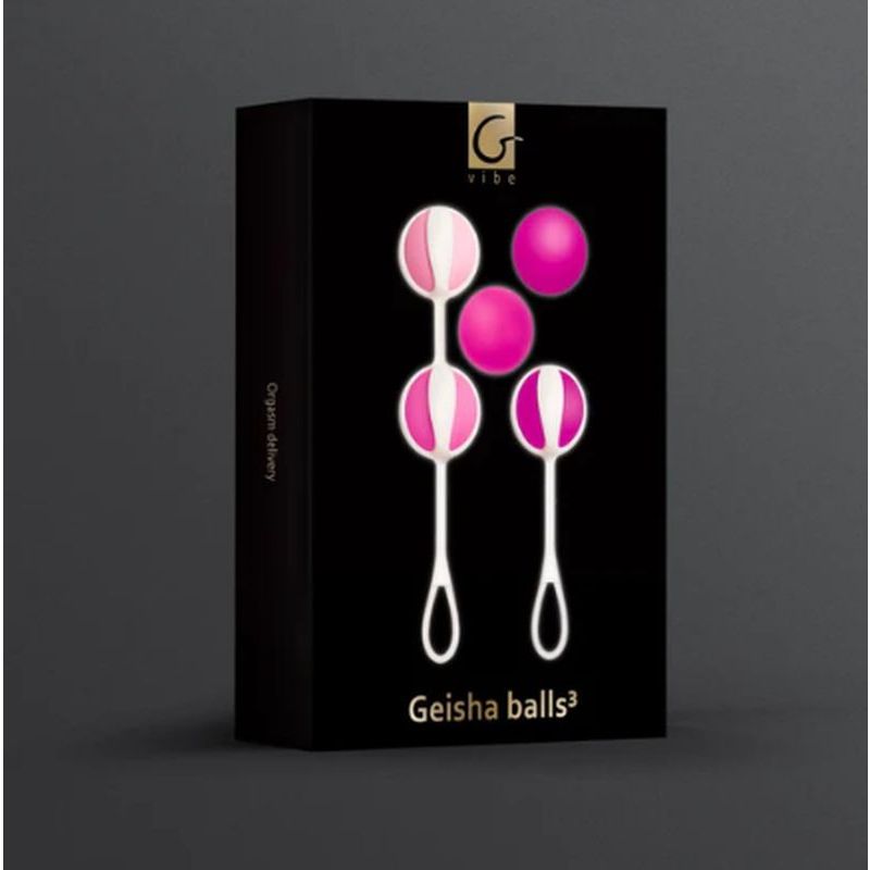 Gvibe Geisha Balls 3 set contains 5 balls of different weights – from 24 g to 77 g