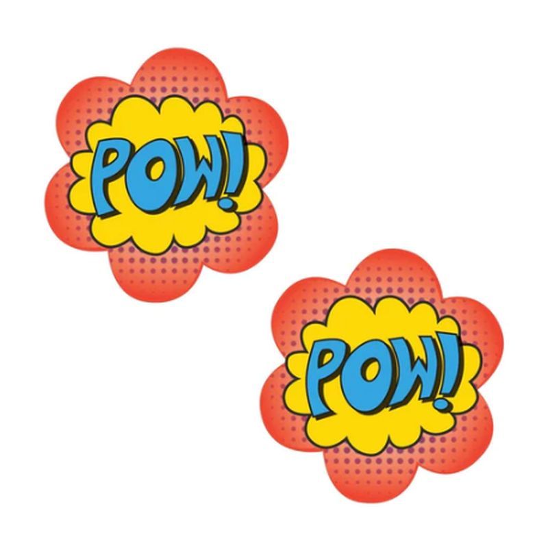 <p><span>Add some punch to your outfit in these nerdy POW! Comic Book Onomatopoeia Nipztix. Sweet Dreams