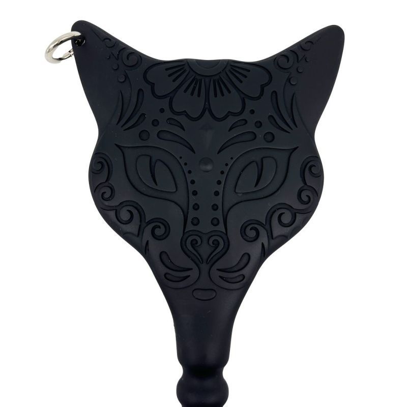 Get slap happy and explore multiple fantasies with this 2 in 1 paddle - dildo combo. Imprint the striking day of the dead cat face on to your partner’s ass
