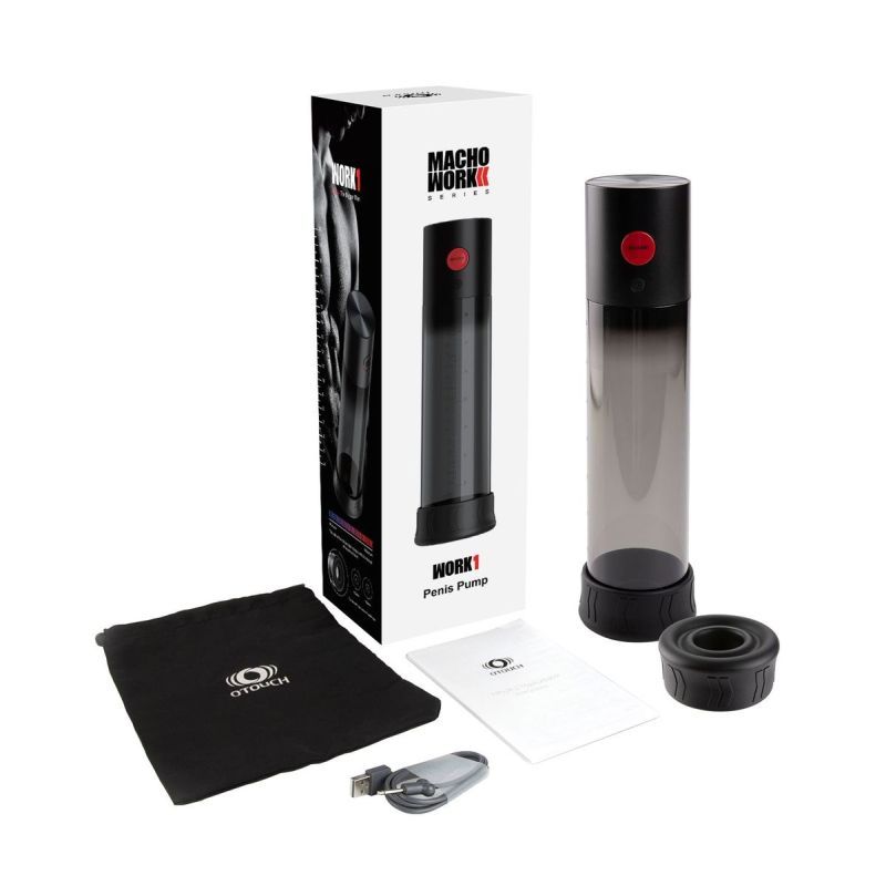 The OTOUCH MACHO WORK 1 is a luxury penis pump with a stepless suction function