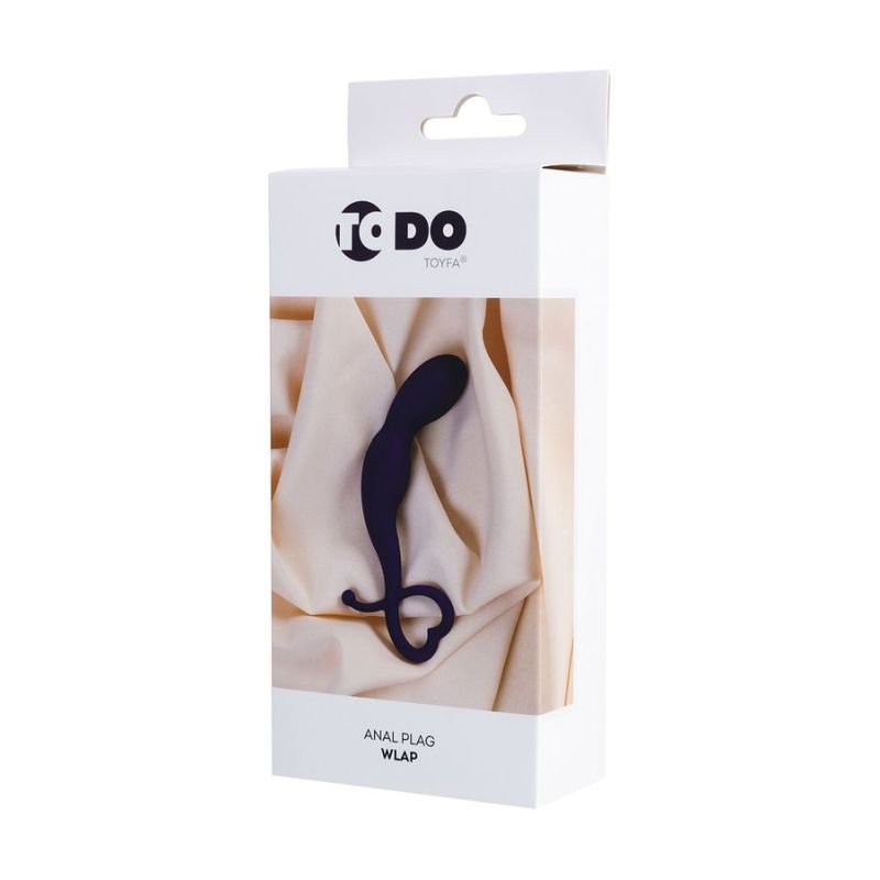 ToDo Wlap Anal Plug is suitable for both beginners and experienced. It has a curved head adding extra stimulation and is super flexible for a comfortable fit. The plug can be removed with the heart loop easily.