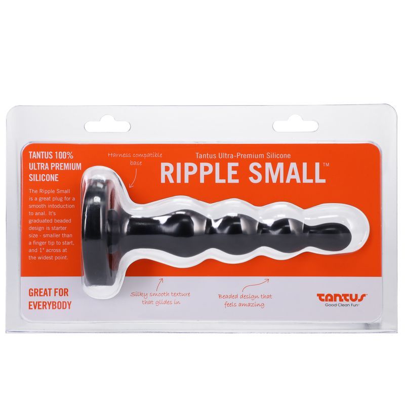 The Ripple Small is a great first plug. Its graduated design is starter size - smaller than a finger tip to start