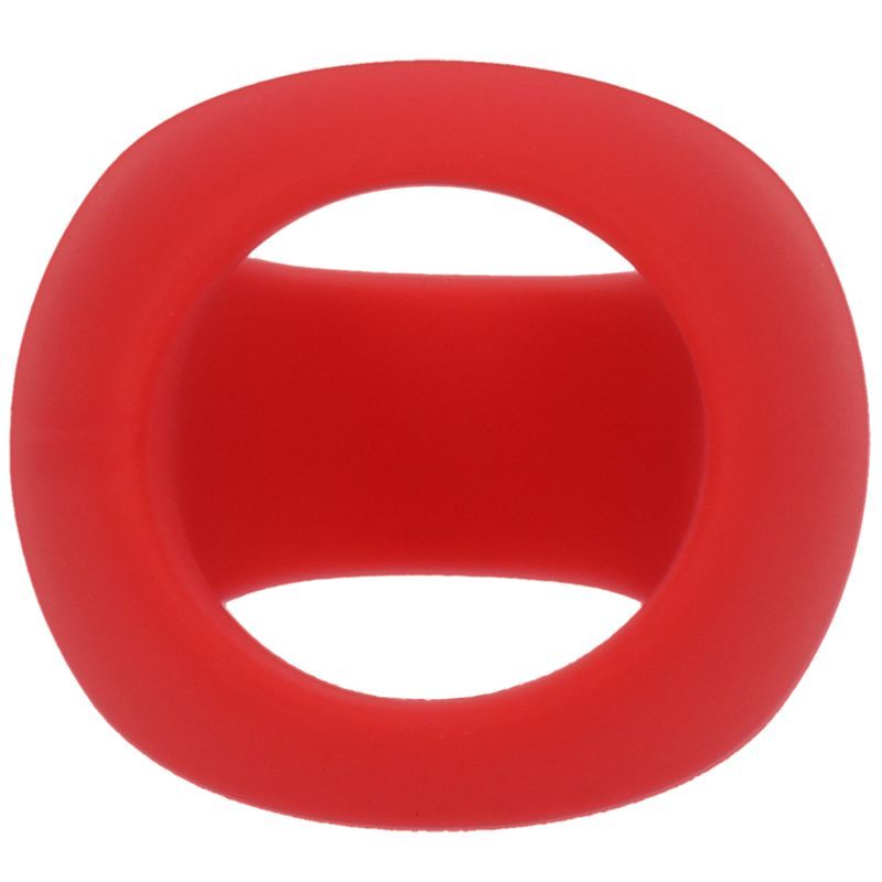 longer. Its firm-yet-soft silicone has an opening at the base to secure the balls and keep the testes from contracting. This 35 mm cock ring has a light stretch to fit directly on the shaft and and stay in place no matter how long the ride lasts.