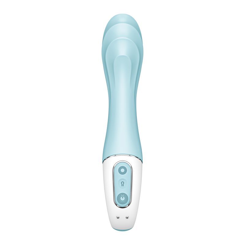 This vibrator offers a very special pleasure: The tip of the shaft can be inflated step by step at the touch of a button