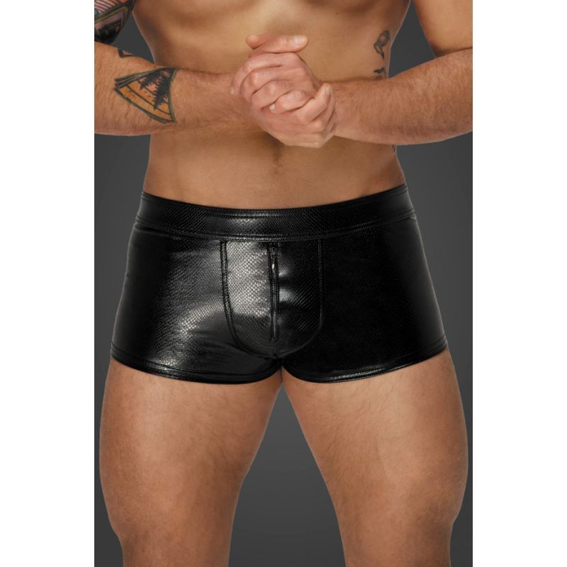 Sexy short-shorts with a zipper in the front for quick access. Perfect to show off that booty.