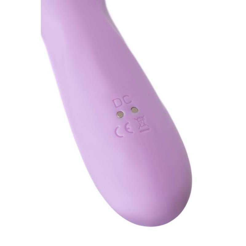 while the powerful external stimulator targets the clitoris for full-body satisfaction. Crafted from premium body-safe silicone in a sultry violet finish