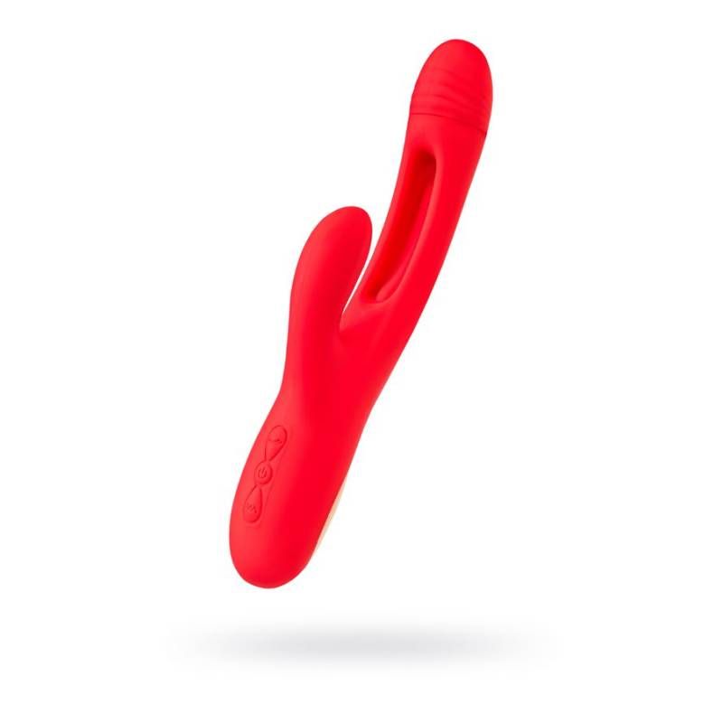 while the external clitoral stimulator delivers waves of pleasure in sync. Sleek