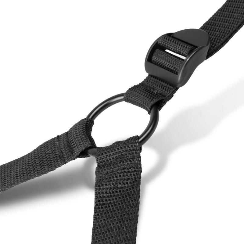 All four cuffs are generously adjustable for a perfect fit. The material is made of faux leather