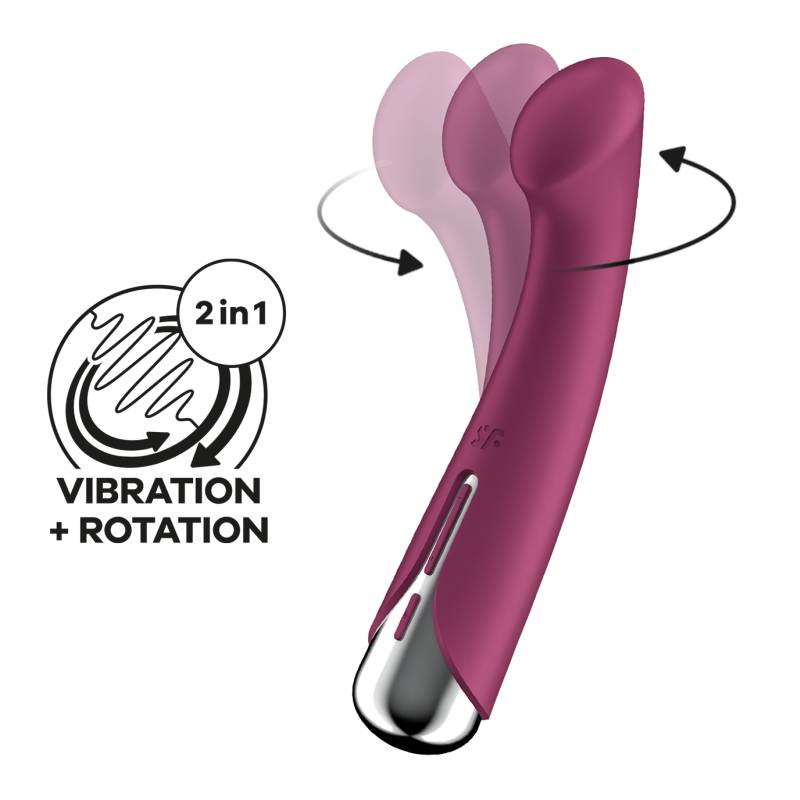rhythmic motion combined with the vibrator's flattened tip provide perfect G-spot stimulation. And you choose the speed and direction yourself