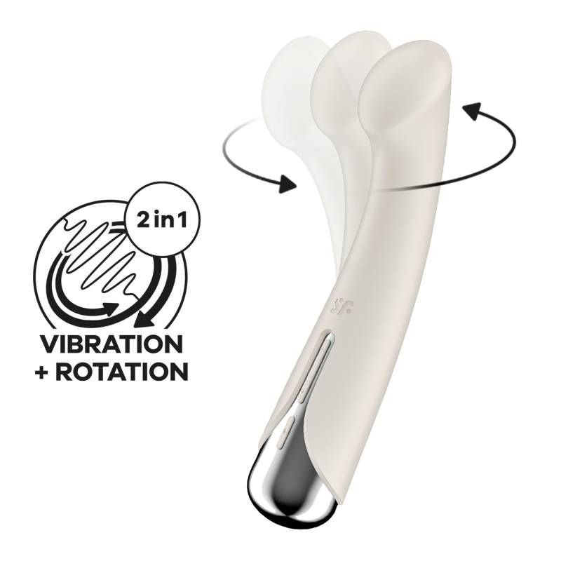 rhythmic motion combined with the vibrator's flattened tip provide perfect G-spot stimulation. And you choose the speed and direction yourself