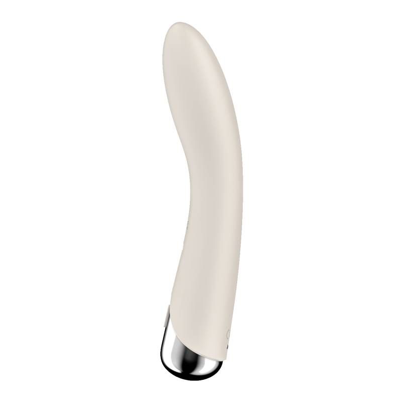 it's not just a spot – it's more like a zone. This vibrator expertly massages it with its rotating head: the Satisfyer Spinning Vibe 1 features 5 rotation speeds (clockwise as well as counterclockwise) and only you decide whether you like it slow or fast. This kind of stimulation feels very natural – an intensely beautiful experience! Enhance this feeling by switching on the vibration: 12 vibration programs