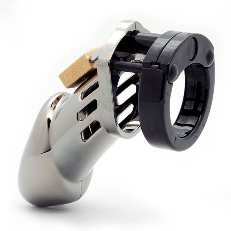 Trap your manhood in 3.25 inches or 8.25cm of medical grade polycarbonate for chastity that's comfortable all day long.