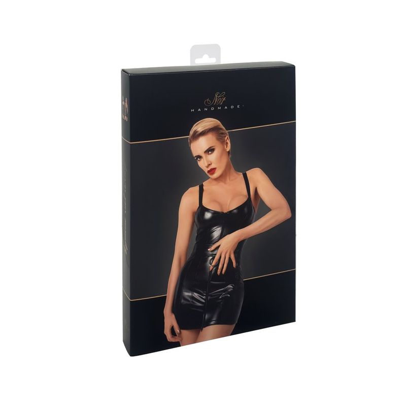 designed for the confident individual who appreciates a blend of daring style and sophistication. The gleaming black powerwetlook