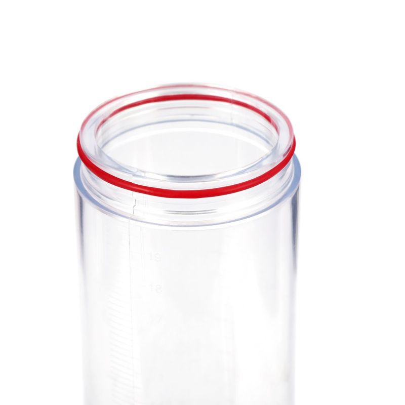 <p>Enjoy realistic suction and deep throat stroking action at the same time with the included magic crystal clear silicone sleeve - magnifies the penis