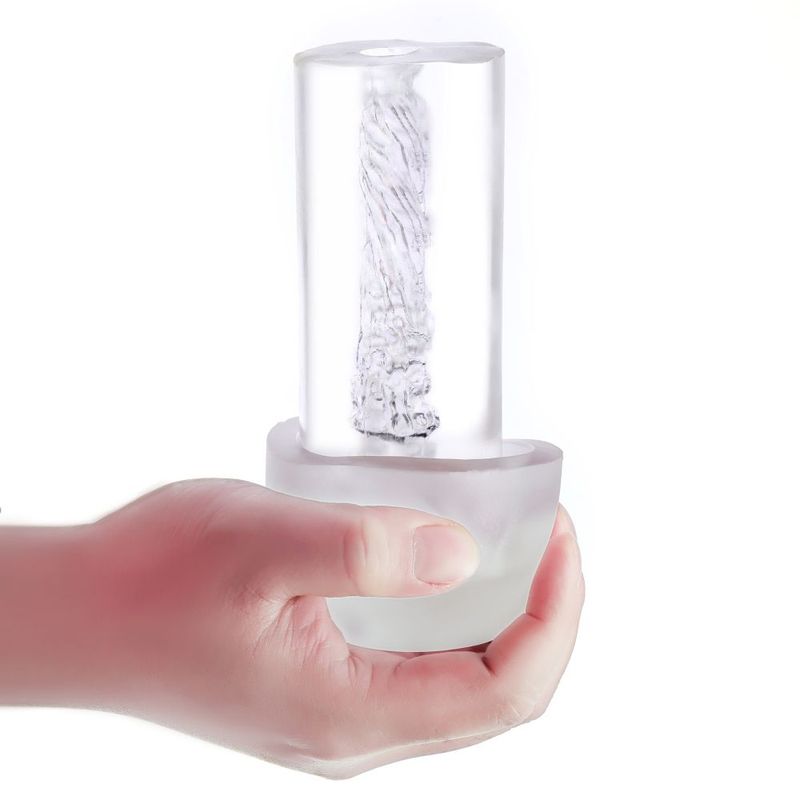 All exercise data are clearly displayed on LCD screen. Innovative pump feature allows you to add or remove air at the push of a button and has a very quiet operation. Transparent cylinder with imperial and metric incremental measurements. Automatic 20 min exercise mode.