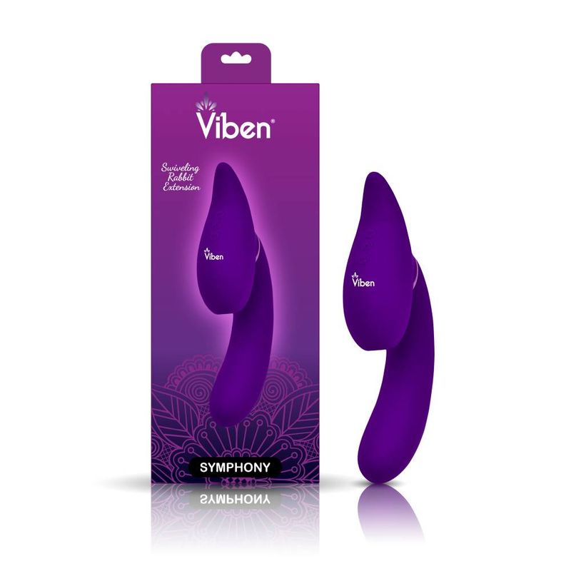 features a swiveling rabbit extension that can be used for either clitoral vibration or suction.</p>