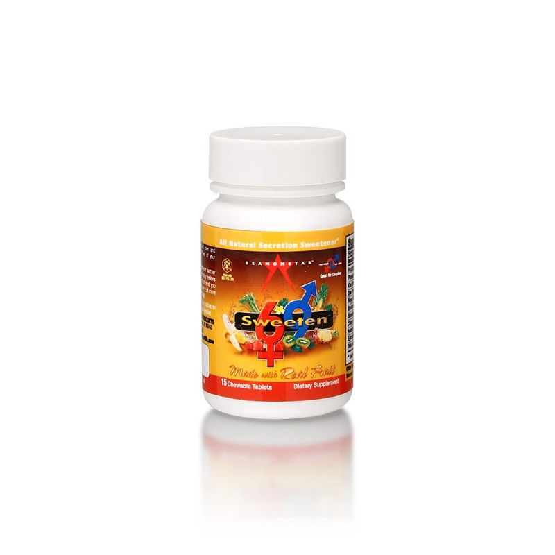 <p>Sweeten 69 is an all natural chewable tablet for both men and women that naturally sweetens the flavour of the bodily secretions/fluids. After