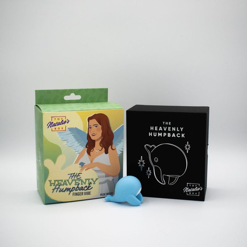 THE HEAVENLY HUMPBACK provides a big punch in a compact and discreet fashion! This fun finger vibrator is sure to send you to a heavenly place! If you leave him out