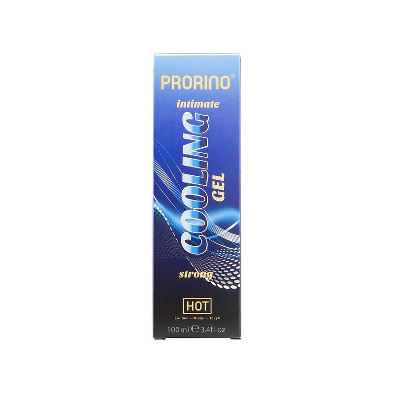 cooling lubricant for a more intense feeling. The composition of the lubricant is water-soluble and can therefore be easily washed off with water. The Strong version contains a higher concentration of menthol adding a stonger cooling sensation.