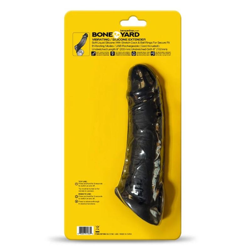 Boneyard Vibrating Silicone Remote Control 9 Mode Extender - Image 2