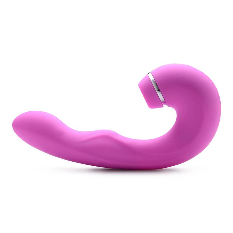 and suck your clit in unison or independently! Indulge in a variety of patterns and combinations to explore your sexuality and find what works for your unique playstyle.</span><br /><br /><span>This vibe features three intense stimulation options: a G-spot tapping nub