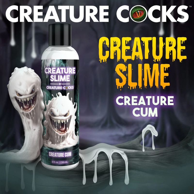 so you don't have to smell the reek of these monster's loads! This water-based lube is perfect for all your deviant desires and fantasy roleplay! It is compatible with all toy types and washes out of fabric when you use soap and water. Designed to be extra thick and gooey