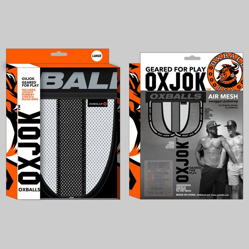 The bold OXBALLS brand waistband is firm enough it won’t roll
