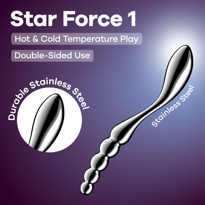 Satisfyer Star Force 1 Metal Dildo - Image 2