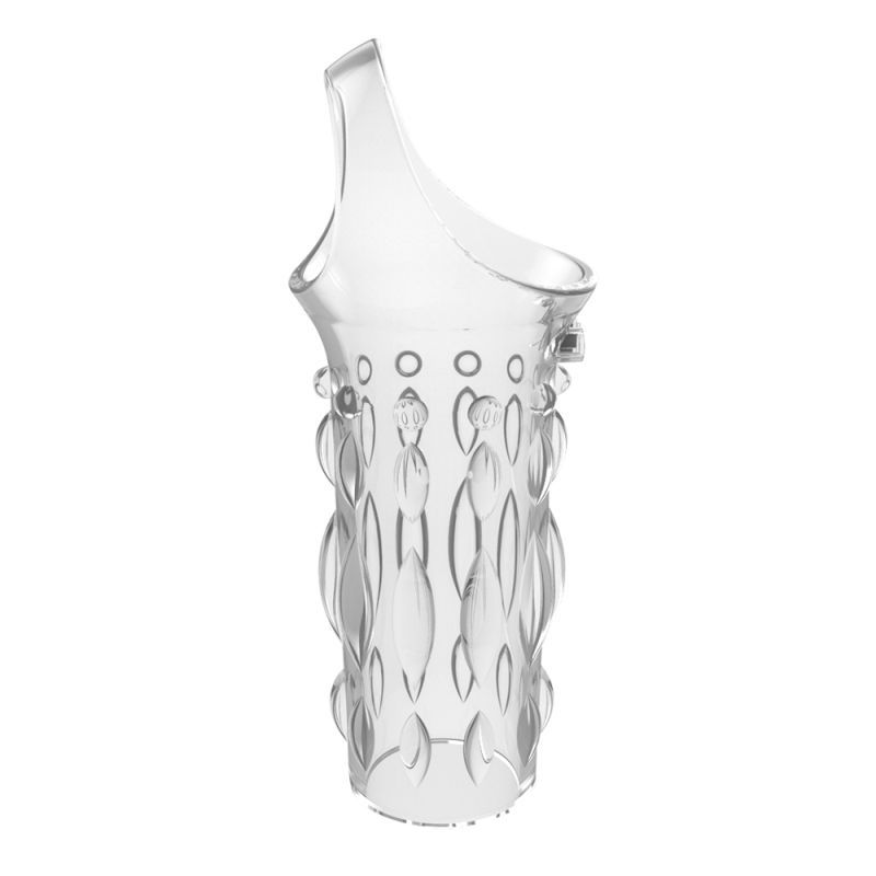 stretchable TPE restraint slips over the shaft