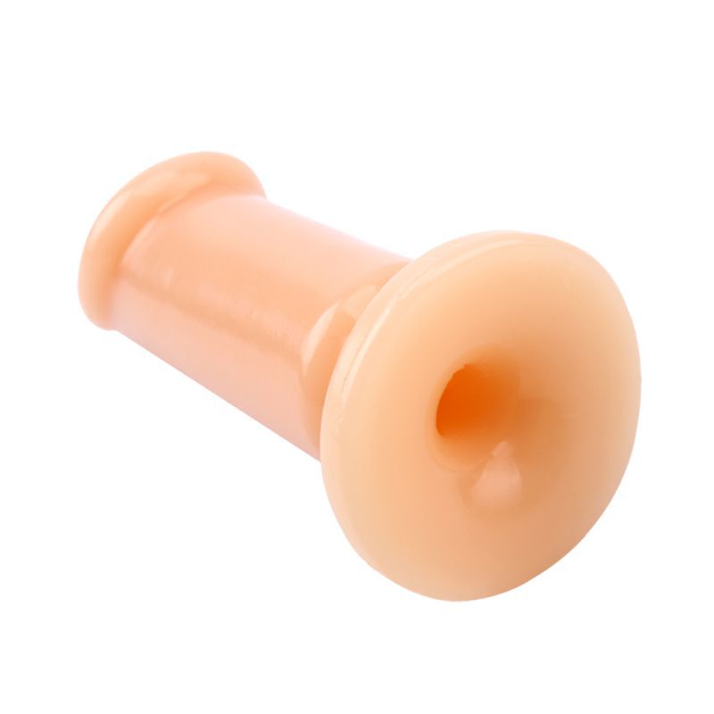 Push your limits with the Cock Plug Flesh Large 6.5in. Made from soft