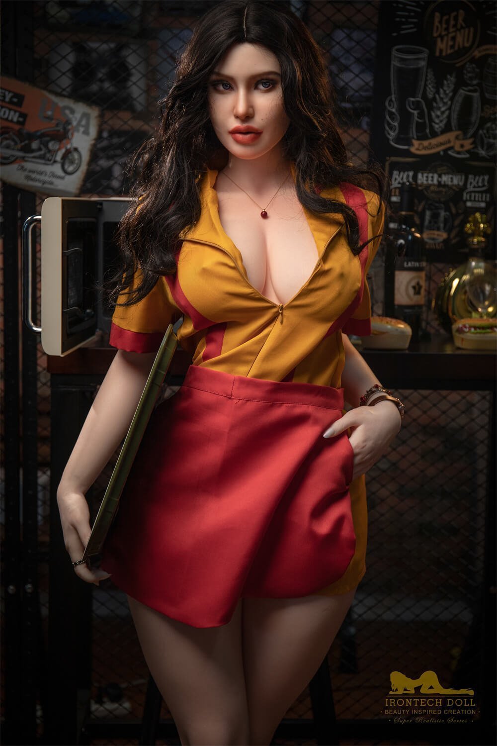 2 Broke Girls Cosplay Sex Doll. Realistic cosplay Max Black sex doll by Irontech doll. Made of Silicone