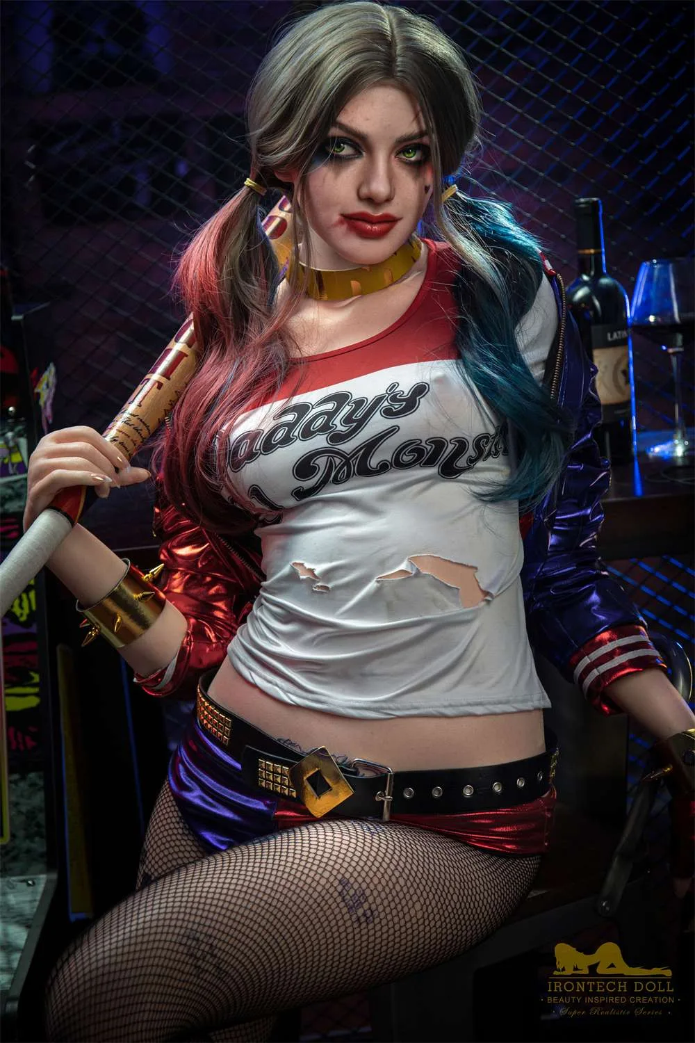 Unleash your desires with this stunning Harley Quinn sex doll. Meet Irontech Doll Ivy